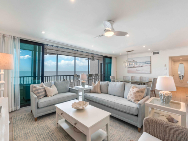Sanibel Island Three Bedroom Beach Condo Gulf-Front